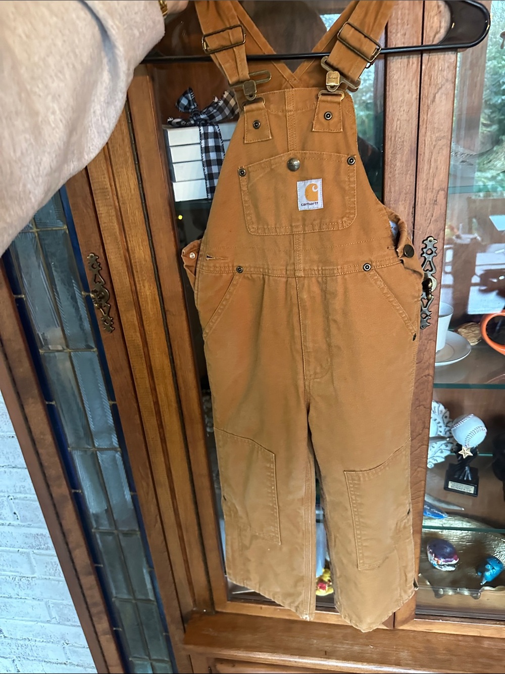 Carhartt Kids Tan/Tobacco Duck Overalls